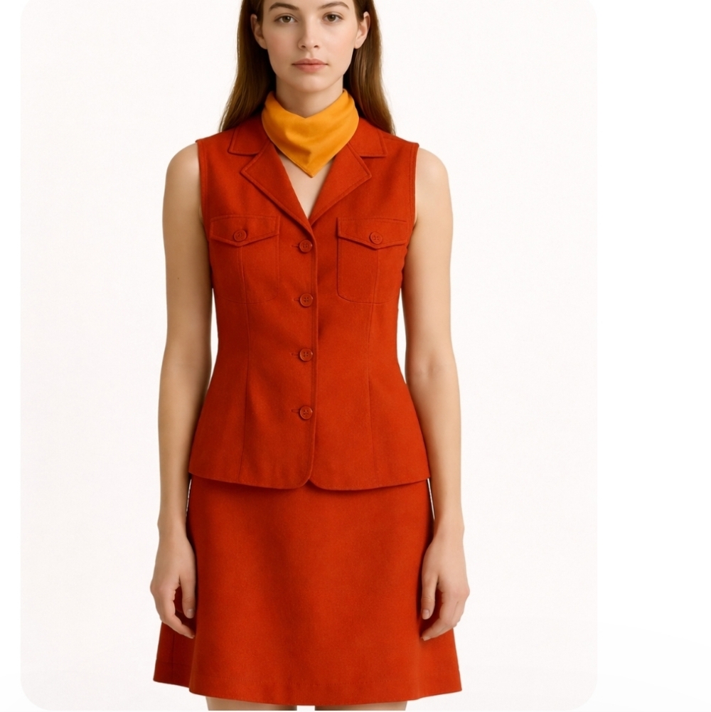 Volage | Vintage 70's Vest Skirt Set
